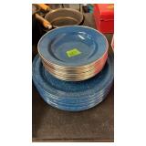 GRANITE WARE PLATES & BOWLS