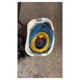 BASKET W/ EXTENSION CORD & AIR HOSE
