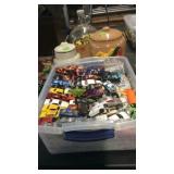TOTE OF HOT WHEELS CARS