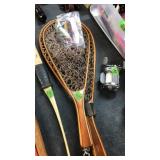 2 FISHING NETS & BAG OF FISHING LURES