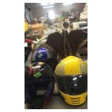 3 FULL COVERAGE MOTORCYCLE HELMETS & BOOTS SIZE ?