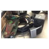 FOLDING CAMP SHOVEL, SPEAKERS & WIRE
