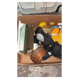 BX W/ KNEE PADS, GLOVES, SHOP TOWELS & MISC