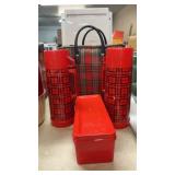 VINTAGE ALADDIN PLAID CASE PICNIC SET