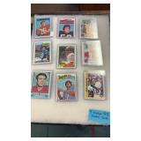 9 VINTAGE QUARTERBACK CARDS