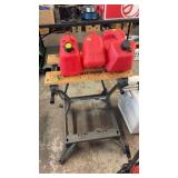 WORK MATE & 3 RED FUEL CANS