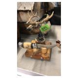 ELK KNIFE DISPLAY **MISSING 2 TINES ON DISPLAY