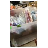 TOTE OF DOLL CLOTHING