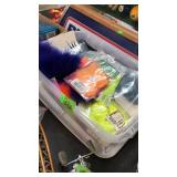 TRAY OF FLY TYING FEATHERS & SUPPLIES