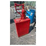 RED OIL TANK W/ PUMP