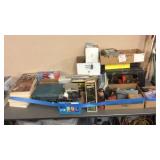 GUN BOOKS, TOOLS, THERMOS, FIRST AID KIT & MISC