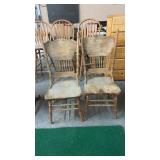 2 OAK CHAIRS