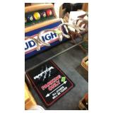 HORSE SHOE RACK & RAPTOR PARKING SIGN
