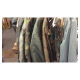 GROUP OF MILITARY ISSUE JACKETS, INSULATED PANTS