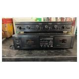 YAMAHA KX-3262 DUAL CASSETTE PLAYER & RUSSOUND