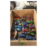 VINTAGE METAL MINIATURE CARS IN WOODEN BOX
