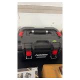 HUSKY FIELD OUT STORAGE BOX W/ MISC ITEMS INSIDE