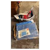 GROUP  OF CANVAS & NYLON TARPS & REUSABLE BAGS