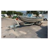 1975 HEWESCRAFT 16' ALUMINUM JET BOAT,115 HP