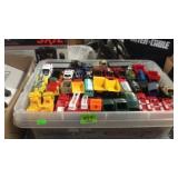 TOTE OF HOT WHEELS CARS