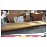 3 VINTAGE WOODEN BASEBALL BATS