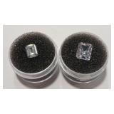 SYNTHETIC CLEAR STONES  3CT & 5.8CT