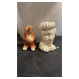 GLAMOUR GIRL VTG VASE 7 COCKER SPANIEL