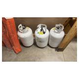 3 35LB PROPANE TANKS