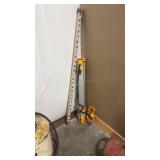 SURVEYOR TRIPOD, LEVEL, MEASURING TAPE