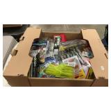 GROUP OF FISHING PLASTICS AND JIGS