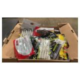 GROUP OF ASSORTED JIGS, PLASTICS, AND SPINNERS
