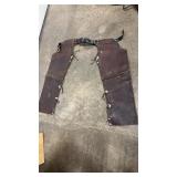 LEATHER HORSE RIDING CHAPS