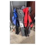 5 FOLDING CAMP CHAIRS