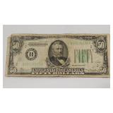 1934 $50 NEW YORK FED RESERVE NOTE