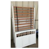TWIN BED FRAME W/ SHELVES