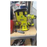 RYOBI DRILL, BATTERY & CHARGER W/ BAG