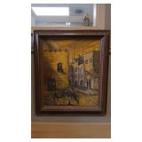 UNTITLED ORIGINAL OIL ON BOARD FRAMED