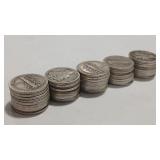 $5 FACE VALUE MERCURY DIMES 90%