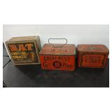 3 - TOBACCO VTG TINS