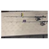 HT LAKER PRO XL & ST CROIX MOJO ICE POLES W/ DAIWA