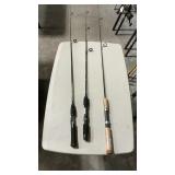 3 ASSORTED SMALLER FISHING POLES