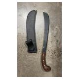 CONDOR GOLOK MACHETTE W/ LEATHER SHEATH