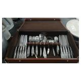 GORHAM STEGOR STAINLESS FLATWARE & BOX