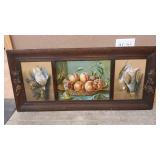 BUFFET FRAMED TRIO ART