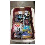 GROUP OF ASSORTED FISHING LINE, WEIGHTS, AND MORE
