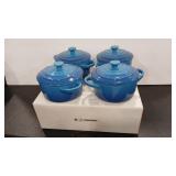4 - LE CREUSET MINI COCOTTES NIB