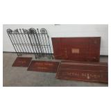 ANTQ POST OFFICE/BOX SIGNAGE & CLERK WINDOW GATES