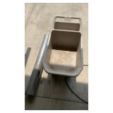 220' OF LANDSCAPE FABRIC AND WHEEL BARROW
