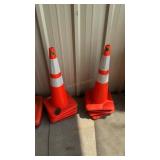 8 ORANGE TRAFFIC CONES