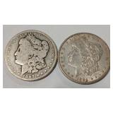 1897 O & 1894 O MORGAN DOLLARS